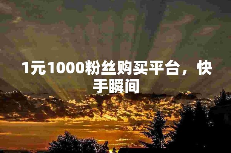 **标题：快手粉丝一元购，燃爆你的账号人气！**
